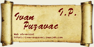 Ivan Puzavac vizit kartica